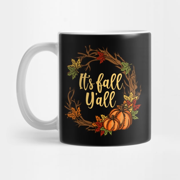 It's Fall Y'all - Happy Pumpkin Deco Gift by biNutz